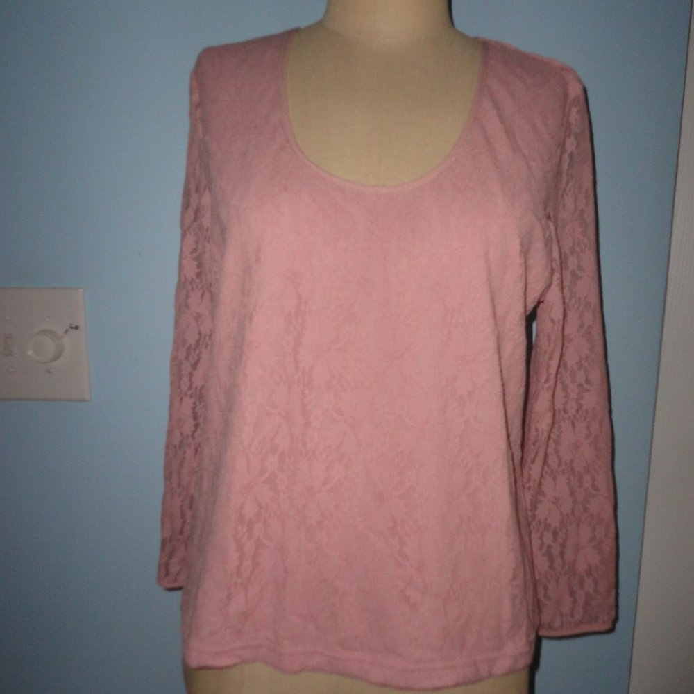 SIGRID OLSEN COUNTRY ROSE TOP  NEW WITH TAGS   LARGE